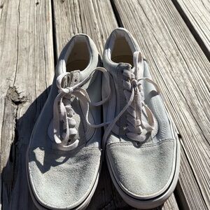 Vans light blue and White Women's Sneakers